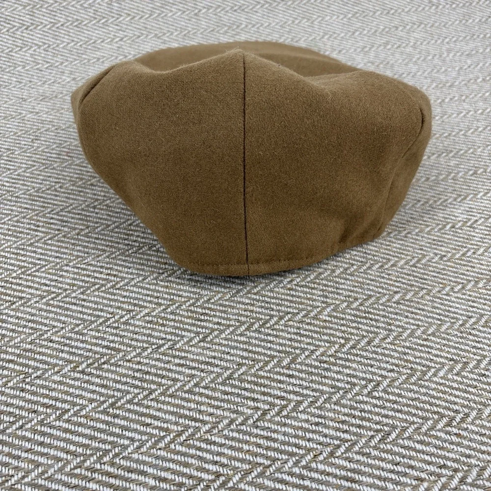Walrus Brand Hats Wool Cap Snap Br. Quilted Interior Camel XL